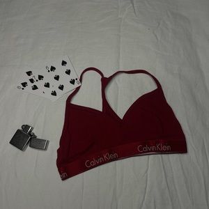 Dark red Calvin Klein soft bra